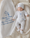 Set pentru botez Pampy &ndash; crijmă mahra+ costum 50-56 cm (0-1 luni) 09776942 foto 3