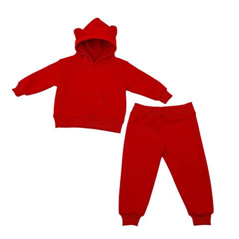 Costum Rosu Hanorac+pantolanasi 12-18 luni ID999MARKET_6795687 foto
