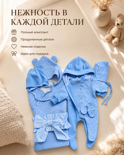 Set Pampy pentru externarea nou-născutului &ndash; 6 piese 50-56 cm (0-1 luni) 69087735 foto