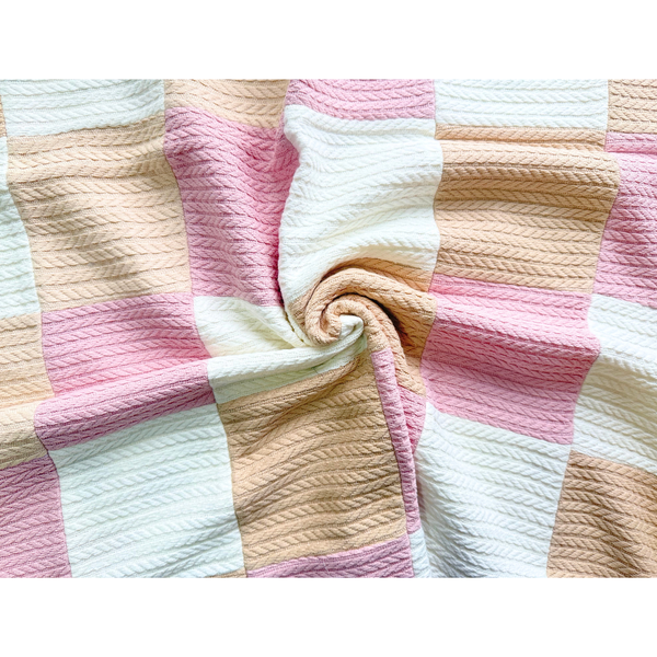 Pledut Patchwork, Roz + Bej ID999MARKET_6269627 foto