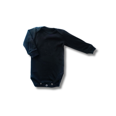 Боди с длинным рукавом (горловина конверт) Pampy Black (3-6 месяцев) ID999MARKET_7953795 фото