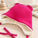 Caciulita cu strat dublu Kashkosre, Flis,0-3 luni, Pink ID999MARKET_6016640 foto 3