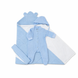 Set pentru externare (Slip din Muslin+caciulita cu șireturi) Vafel Blue (0-1 luni) 88167728 foto