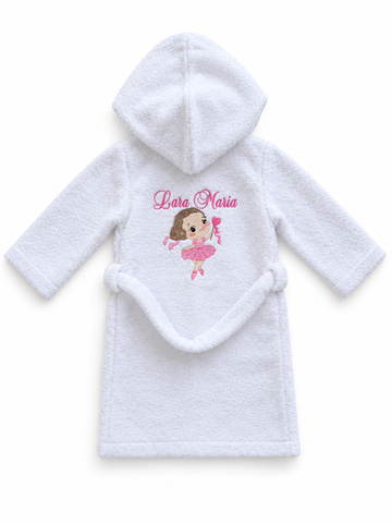 Halat de baie Pampy pentru copii cu glugă și broderie personalizată 62-68 cm (3-6 luni) 32163132 foto