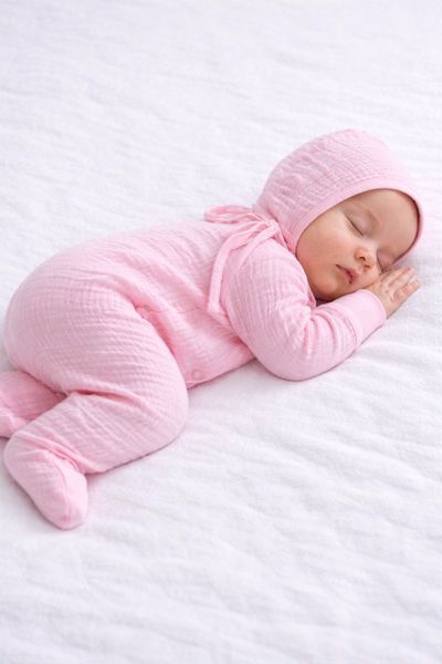 Комплект муслиновый со слипом Pampy (1-3 мес.) Pink  ID999MARKET_6852872 фото