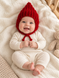 Вязанная шапочка на заязочках Pampy Roşu 0-3 месяцев (34-38 см) ID999MARKET_6124937 фото 3