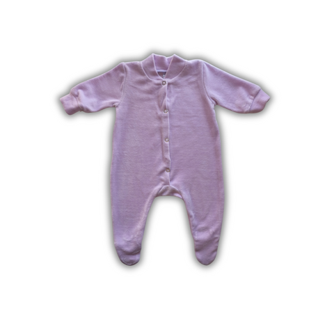 Salopetă cu m&acirc;necă lungă din velur Purple 18- 24 luni ID999MARKET_2178638 foto