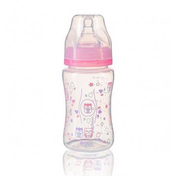 Антиколиковая бутылка розовая с широким горлышком BabyOno 240 ml Pink ID999MARKET_6740197 фото