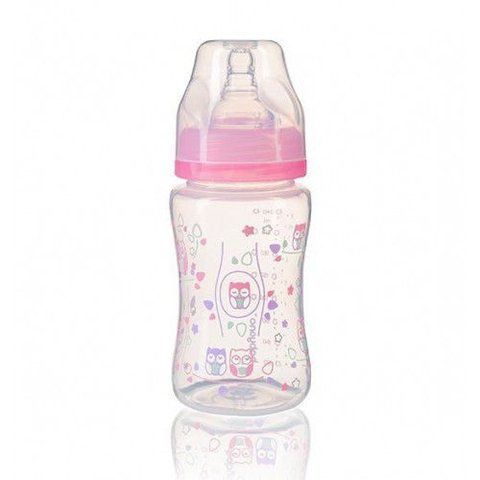 Антиколиковая бутылка розовая с широким горлышком BabyOno 240 ml Pink ID999MARKET_6269624 фото