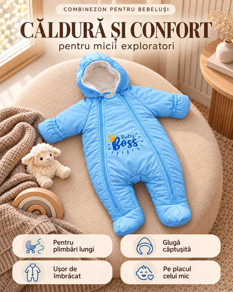 Salopeta de iarna, 0-3 luni, Albastru "Baby Boss" 6324057 foto