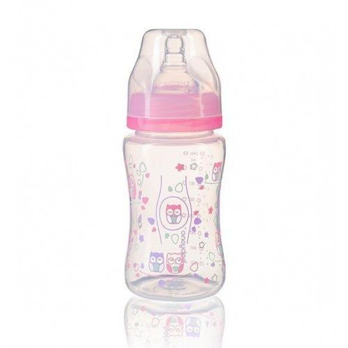 Антиколиковая бутылка розовая с широким горлышком BabyOno 240 ml Pink ID999MARKET_6740197 фото