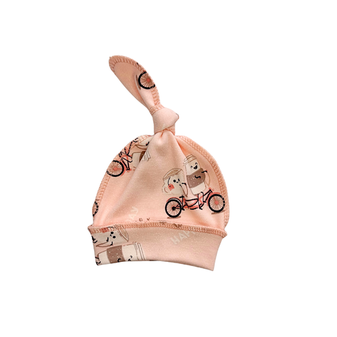 Căciulița subțire cu nod Pampy Coffe 46-50 cm (prematuri) 44749749 foto