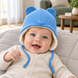 Caciulita cu strat dublu Kashkosre, Flis 0-3 luni, Blue ID999MARKET_6016640 foto 4