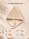 Căciulița cu șireturi tricotată Pampy Ivory 3-6 luni (40-42 cm) ID999MARKET_6124937 foto 8