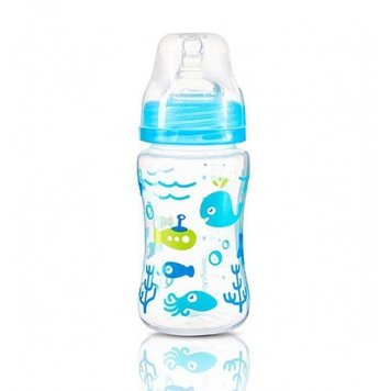 Антиколиковая бутылка с широким горлышком BabyOno 240 ml Blue ID999MARKET_6740199 фото