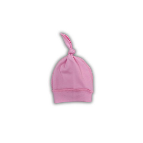 Шапочка тонкая с узелком для недоношенных и маловесных малышей Pampy Pink 46-50 см 44749743 фото