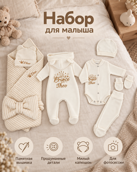 Set Pampy pentru externarea nou-născutului &ndash; 7 piese 50-56 cm (0-1 luni) 42781541 foto