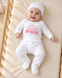 Set pentru externare Pampy Little Princess white (Roz) 50-56 cm (0-1 luni) ID999MARKET_6733657 foto 3