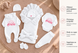 Set pentru externare Pampy Little Princess white (Roz) 50-56 cm (0-1 luni) ID999MARKET_6733657 foto 7