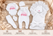 Set pentru externare Pampy Little Princess white (Roz) 50-56 cm (0-1 luni) ID999MARKET_6733657 foto 6