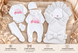 Set pentru externare Pampy Little Princess white (Roz) 50-56 cm (0-1 luni) ID999MARKET_6733657 foto 8