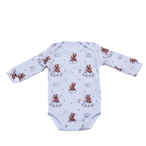 Body cu m&acirc;necă lungă (gulerul tip plic ) Pampy Teddy 1-3 luni ID999MARKET_7953795 foto