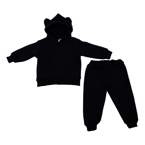 Costum Negru Hanorac+pantolanasi 1-3 luni ID999MARKET_6795687 foto