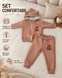 Set de haine Pampy pentru copii &ndash; bluză cu fermoar și pantaloni 50-56 cm (0-1 luni) 33280863 foto 9