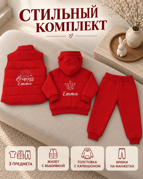 Set personalizat de haine Pampy pentru copii &ndash; 3 piese 50-56 cm (0-1 luni) 16840671 foto