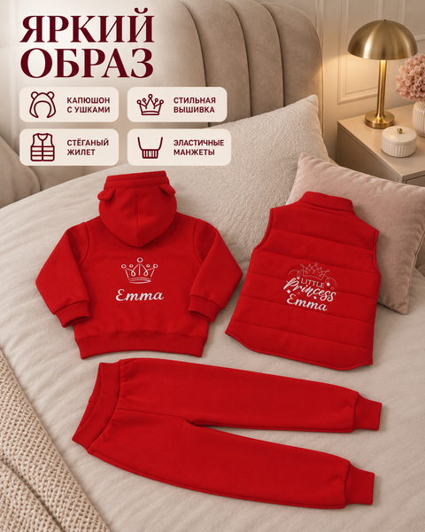Set personalizat de haine Pampy pentru copii &ndash; 3 piese 50-56 cm (0-1 luni) 16840671 foto