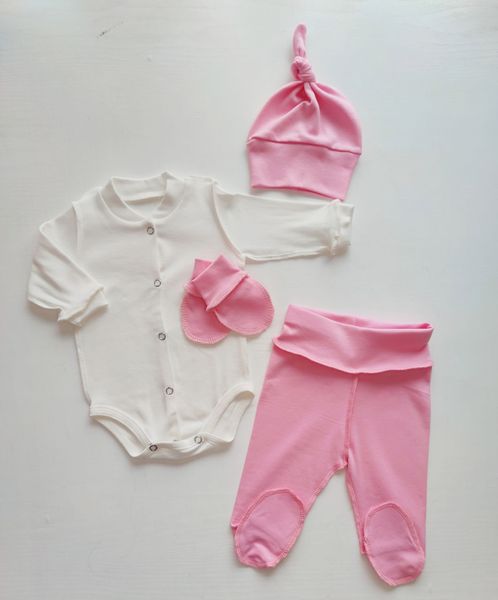 Set Pampy (0-1 luni) Ivory+Pink ID999MARKET_6762278 foto