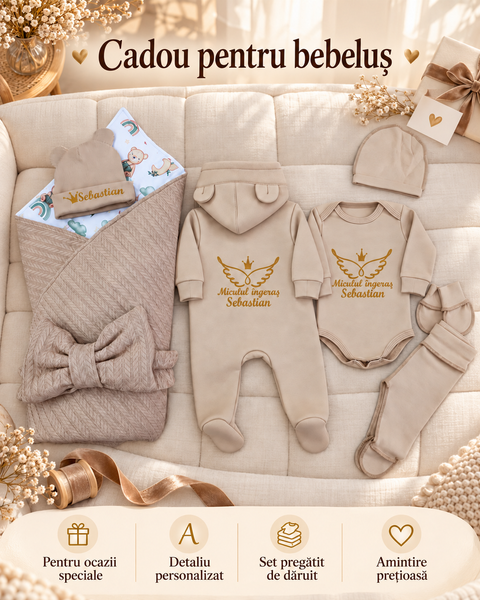 Set pentru externare nou-născut.Micuțul &icirc;ngeraș Sebastian 50-56 cm (0-1 luni) 34290228 foto