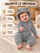 Salopeta din tricot cu gluga Fara picioare Gray 74-80 cm (9-12 luni) ID999MARKET_6260034 foto 4