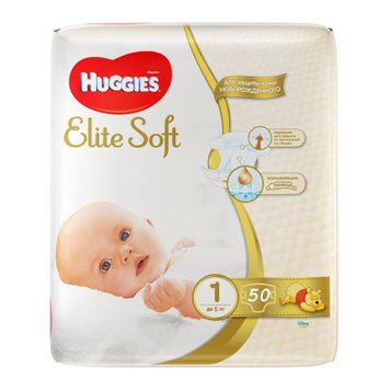 Scutece Huggies Elite soft 1 (3-5 кг) 50 buc. ID999MARKET_5876960 foto