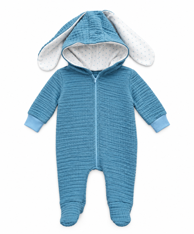 Salopeta din muslin Blue Pampy Blue  56-62 cm (1-3 luni) ID999MARKET_6687163 foto