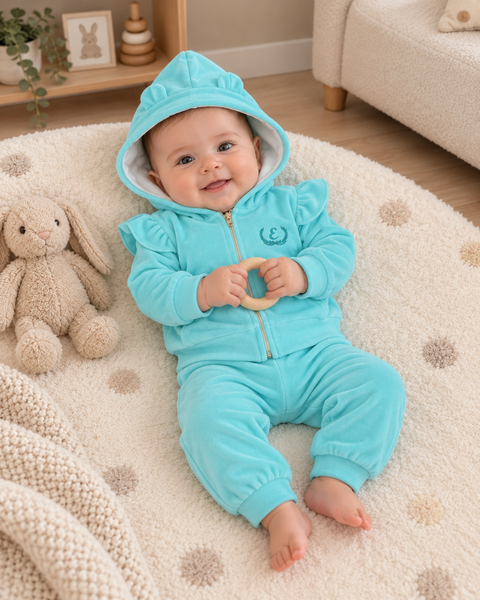 Costum personalizat Pampy pentru copii &ndash; 2 piese 86-92 cm (18-24 luni) menta 6768675 foto