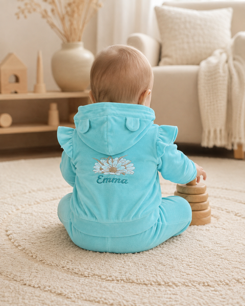 Costum personalizat Pampy pentru copii &ndash; 2 piese 86-92 cm (18-24 luni) menta 6768675 foto