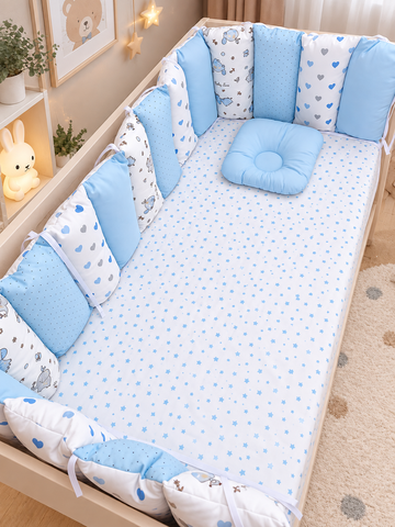 Бортики в кроватку Pampy Blue 6813007 фото