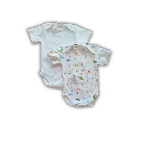 Set Body cu m&icirc;neca scurta Birds+Ivory (2 buc) 18-24 luni ID999MARKET_6710020 foto