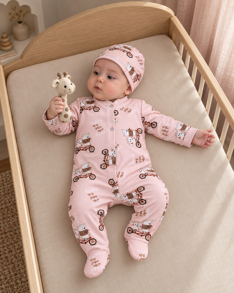 Slip + caciulita Pampy (0-1 luni) Coffe cu Bicicleta ID999MARKET_6766782 foto