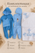 Set pentru botez Pampy &ndash; 7 piese cu broderie personalizată 50-56 cm (0-1 luni) 15892924 foto 8
