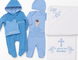 Set pentru botez Pampy &ndash; 7 piese cu broderie personalizată 50-56 cm (0-1 luni) 15892924 foto 1