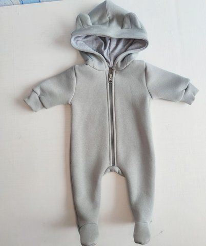 Salopeta cu flis Pampy Light Grey ID999MARKET_6841216 foto