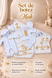 Trusou botez personalizat Pampy pentru bebeluși &ndash; 10 piese 50-56 cm (0-1 luni ) 64027505 foto 6