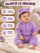 Salopeta din tricot cu gluga Fara picioare, Violet 9-12 luni ID999MARKET_6260034 foto 7
