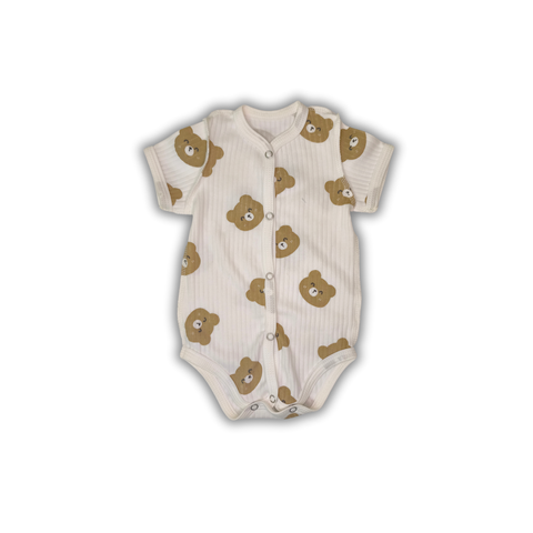 Body cu m&acirc;necă scurtă din Tricot Rib Pampy Bears 1-3 luni 55511434 foto