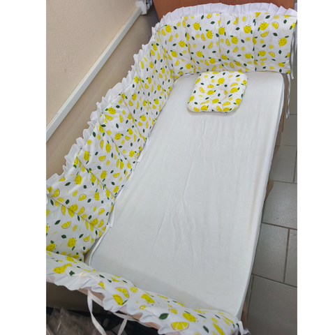 Borduri de protecție pentru pătuc Gardulet Subțire Lăm&acirc;ie cu volănașe 81476367 foto
