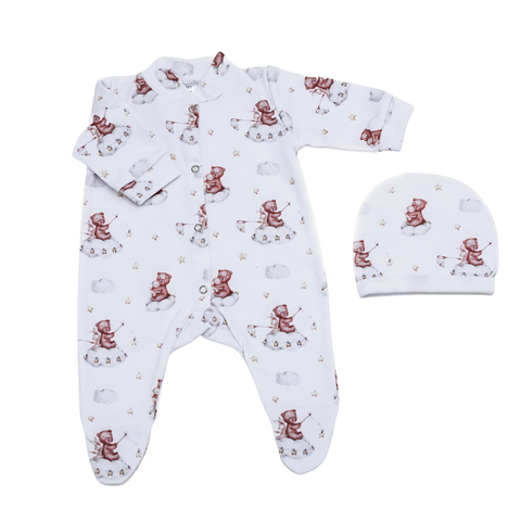 Слип+шапочка Pampy (3-6 мес) Bears ID999MARKET_6766782 фото
