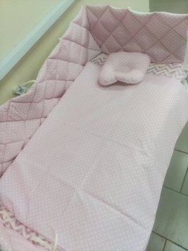 Borduri de protecție pentru pătuc Pink Dots ID999MARKET_6817587 foto