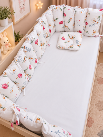 Бортики в кроватку Pampy Pink Flowers ID999MARKET_6813010 фото